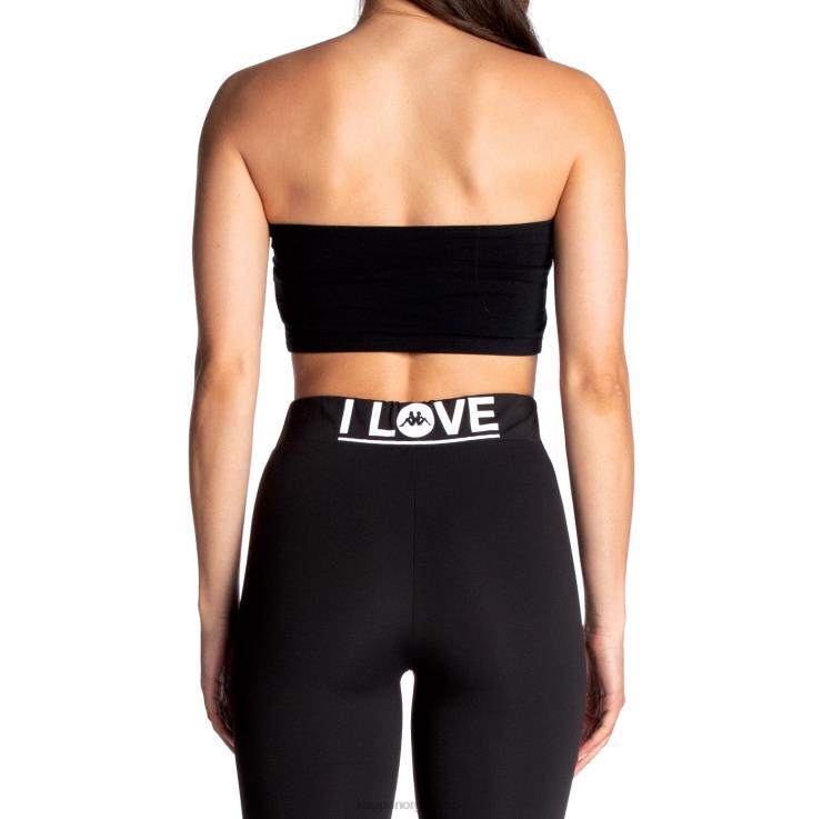 Kappa kvinner autentisk koszalin bandeau svart jetfly VBD6F386