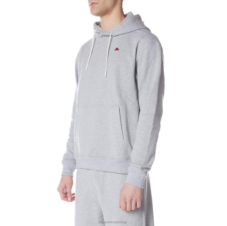 Kappa menn robe giovani gramys hettegenser lysegrå VBD6F47