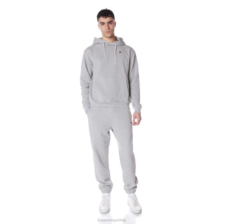 Kappa menn robe giovani gramys hettegenser lysegrå VBD6F47