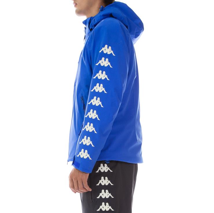 Kappa menn 6cento 650xb skijakke blå hvit antikk VBD6F85