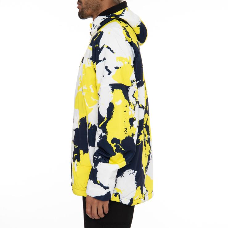 Kappa menn 6cento 660f skijakke blå gul VBD6F83