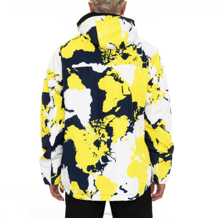 Kappa menn 6cento 660f skijakke blå gul VBD6F83