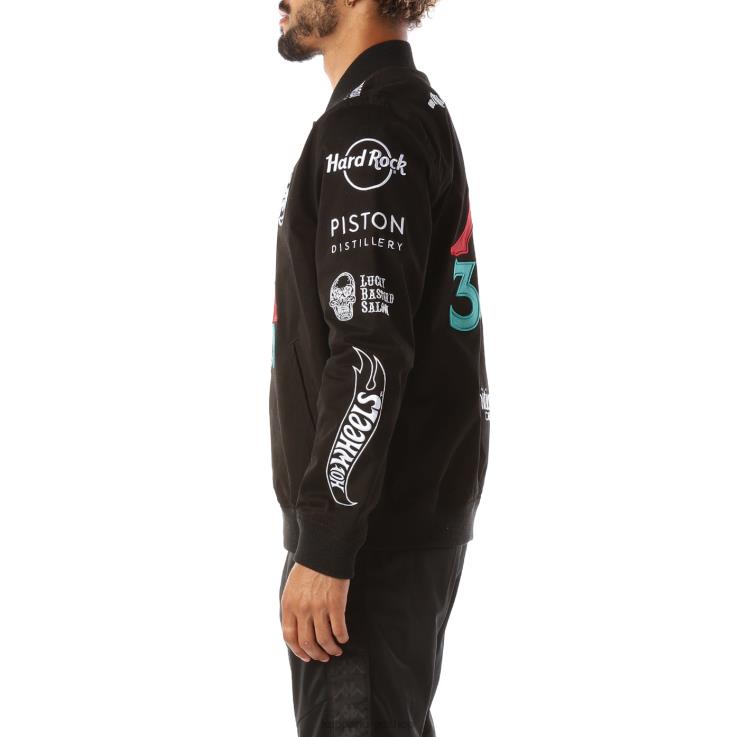 Kappa menn autentisk gumball glinket jakke svart VBD6F87