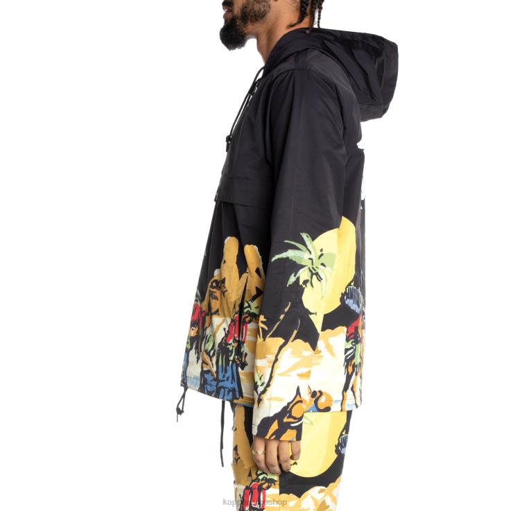 Kappa menn autentisk tårn vindjakke kulsvart VBD6F78