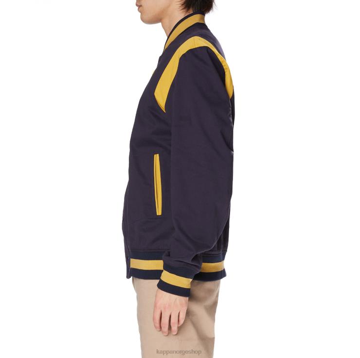 Kappa menn robe giovani naons varsity jakke marine gul VBD6F73