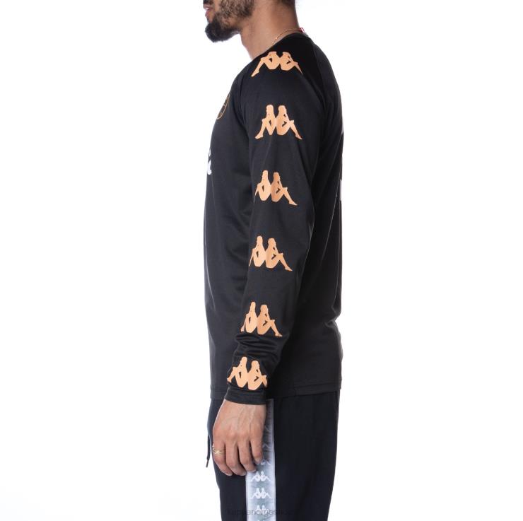 Kappa menn autentisk frederick jersey kulsvart VBD6F212