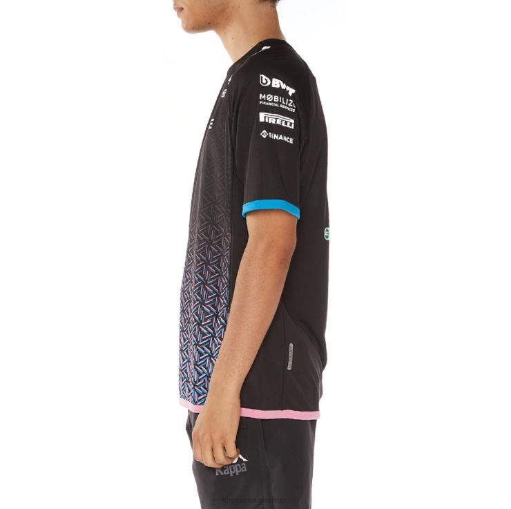 Kappa menn kombat alonso alpin f1-trøye svart VBD6F207