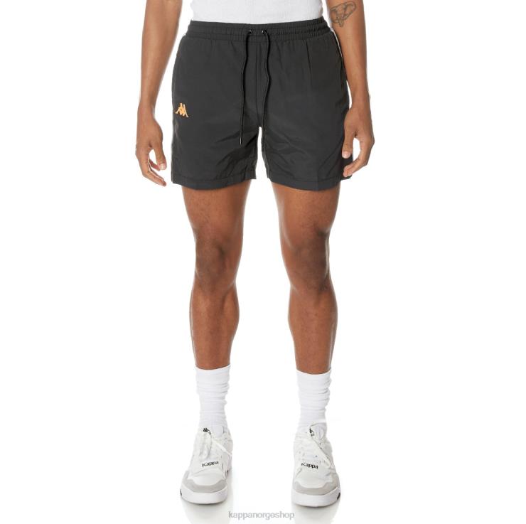 Kappa menn 222 banda corty badeshorts kulsvart VBD6F248