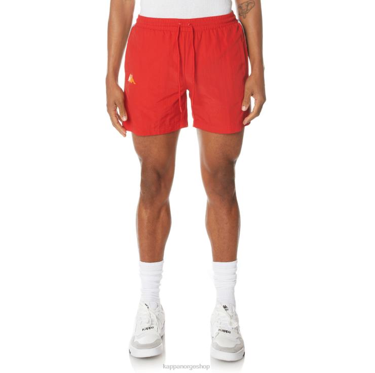 Kappa menn 222 banda corty badeshorts rød VBD6F239