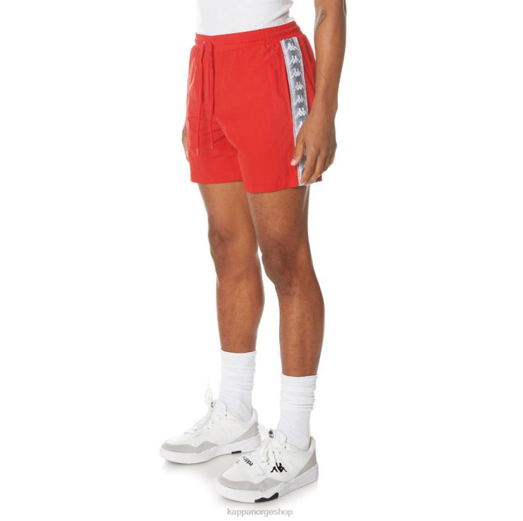 Kappa menn 222 banda corty badeshorts rød VBD6F239