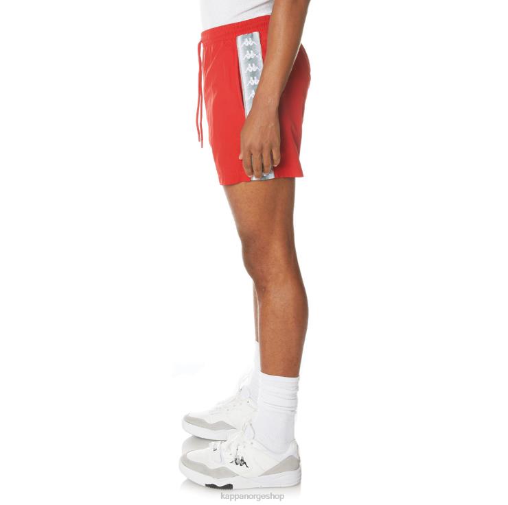 Kappa menn 222 banda corty badeshorts rød VBD6F239