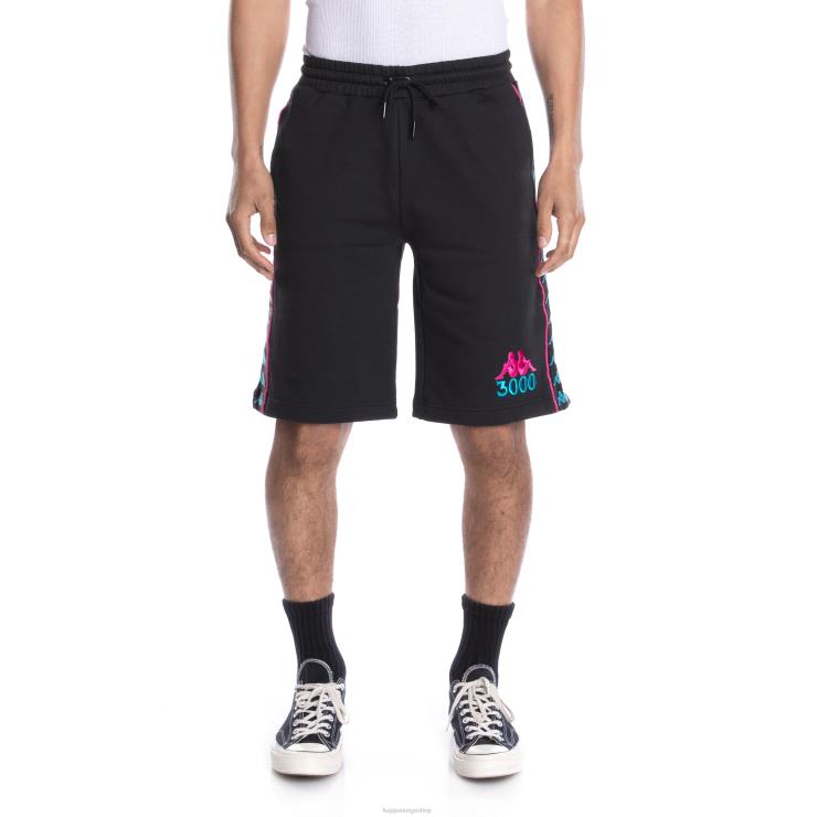 Kappa menn 222 banda gumball grifo-shorts svart VBD6F259