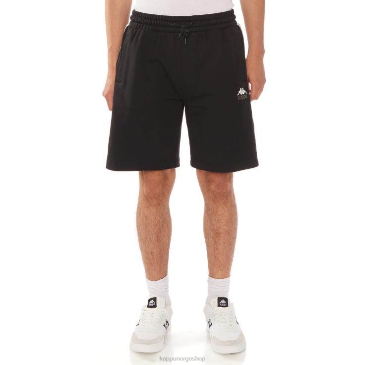 Kappa menn 222 banda jared shorts svart jetfly VBD6F227