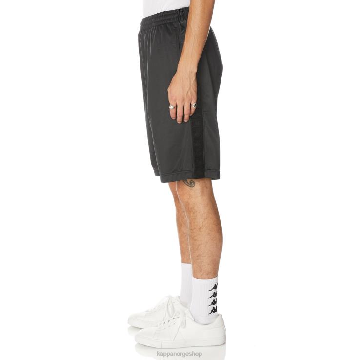 Kappa menn 222 banda treadwellz shorts svart jetfly VBD6F270
