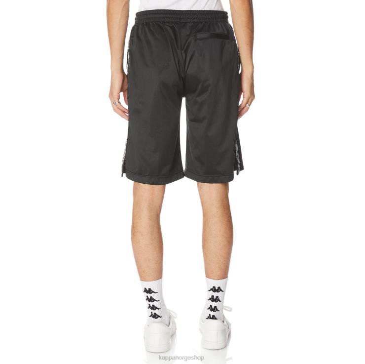 Kappa menn 222 banda treadwellz shorts svart jetfly VBD6F270