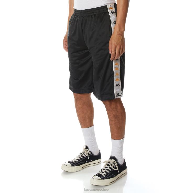 Kappa menn 222 banda treadwellzin 2 shorts svart røyk VBD6F264