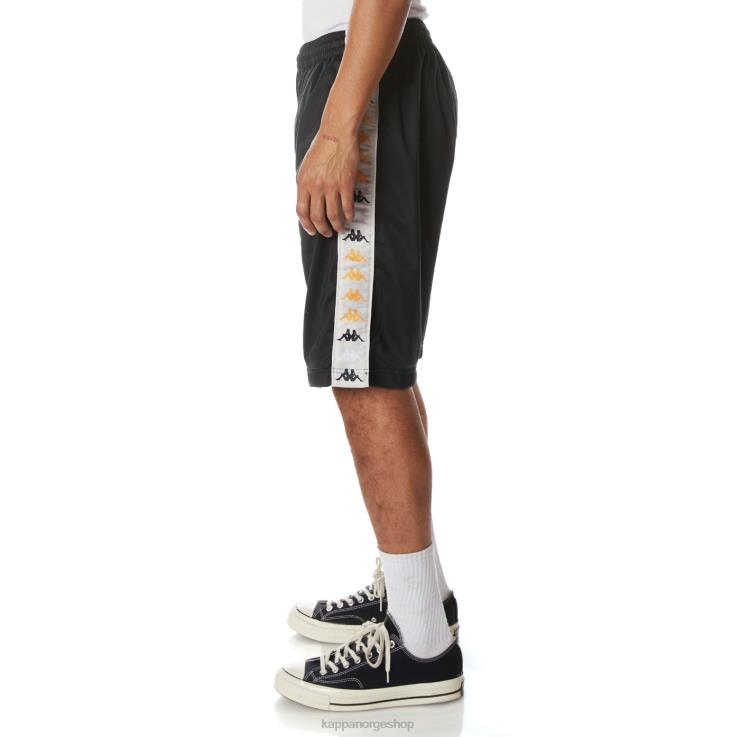 Kappa menn 222 banda treadwellzin 2 shorts svart røyk VBD6F264