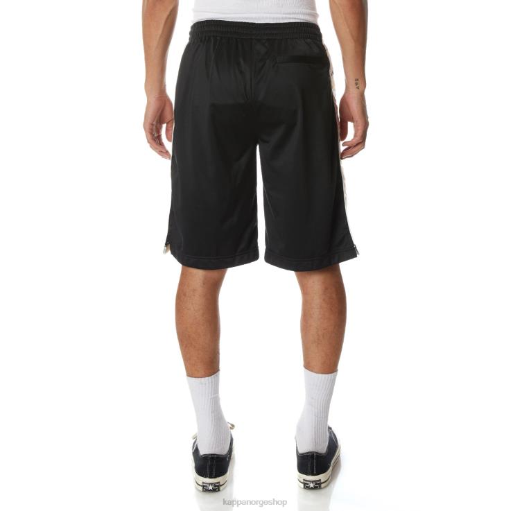 Kappa menn 222 banda treadwellzin 2 shorts svart røyk VBD6F264