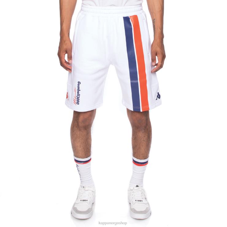 Kappa menn autentisk credy gumball 3000 shorts hvit VBD6F278