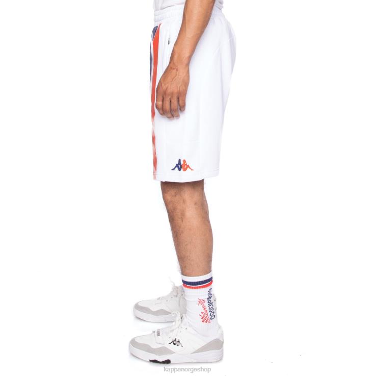 Kappa menn autentisk credy gumball 3000 shorts hvit VBD6F278
