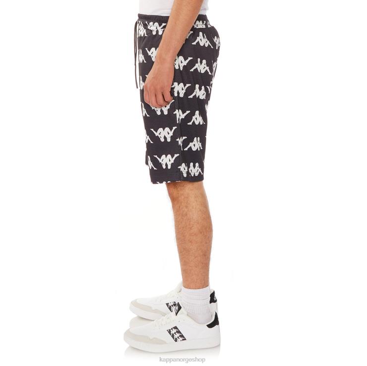 Kappa menn autentiske cordae-shorts svart jetfly VBD6F235