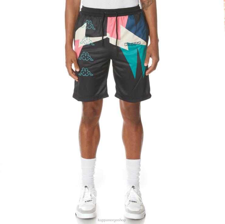 Kappa menn shorts med logonøkkel kulsvart VBD6F255