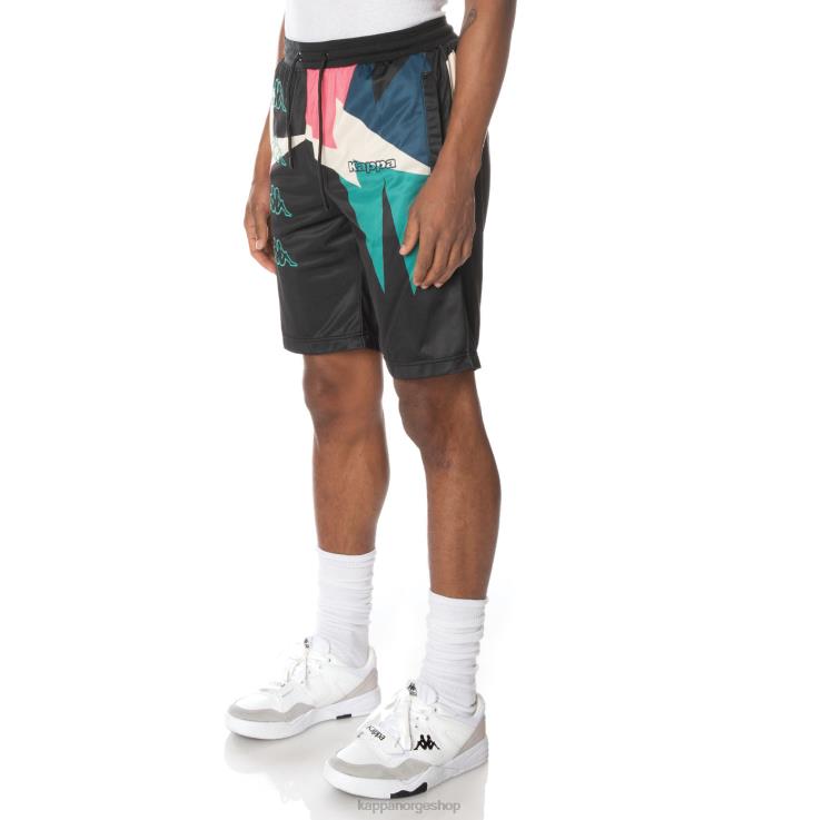 Kappa menn shorts med logonøkkel kulsvart VBD6F255