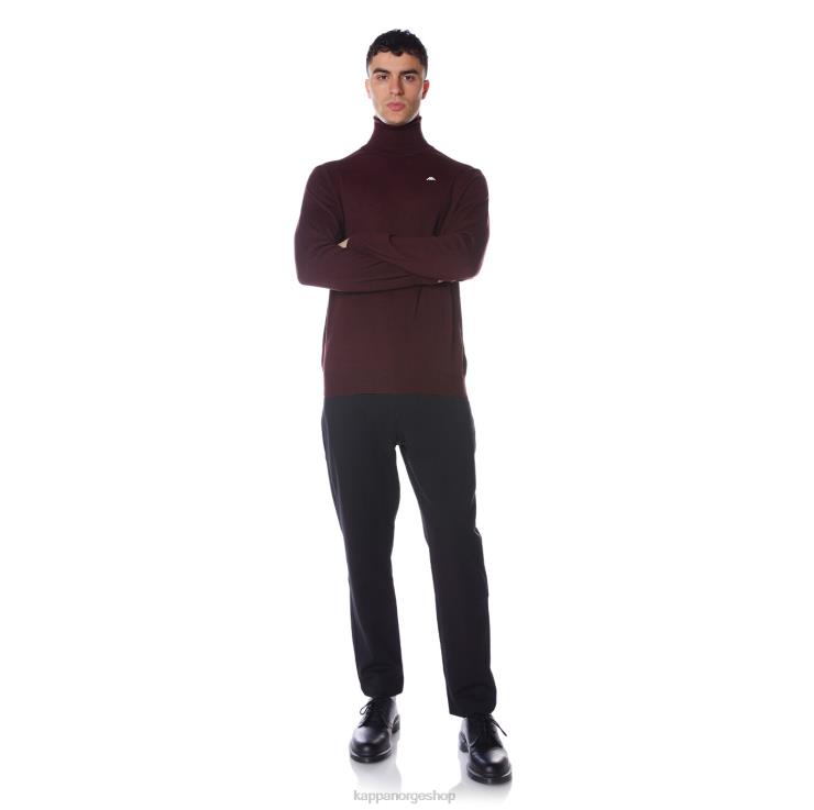 Kappa menn kappe Giovani Deiron turtleneck burgunder VBD6F93