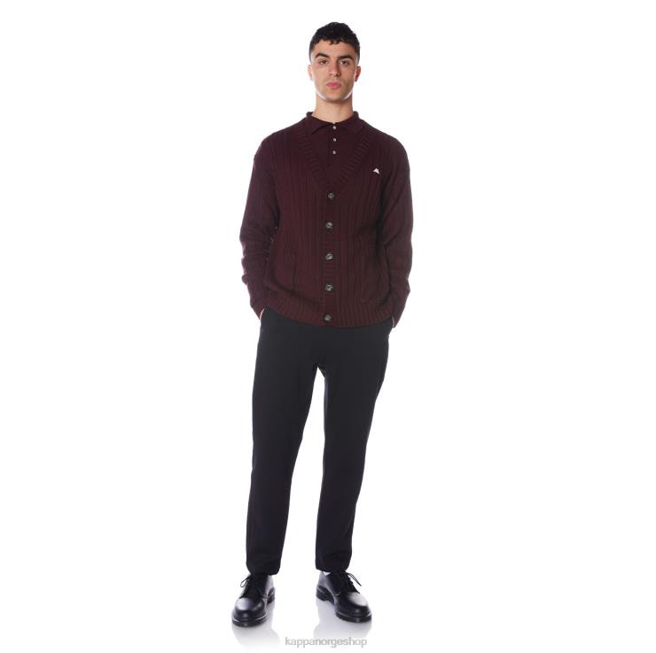 Kappa menn kappe giovani achird cardigan burgunder VBD6F100