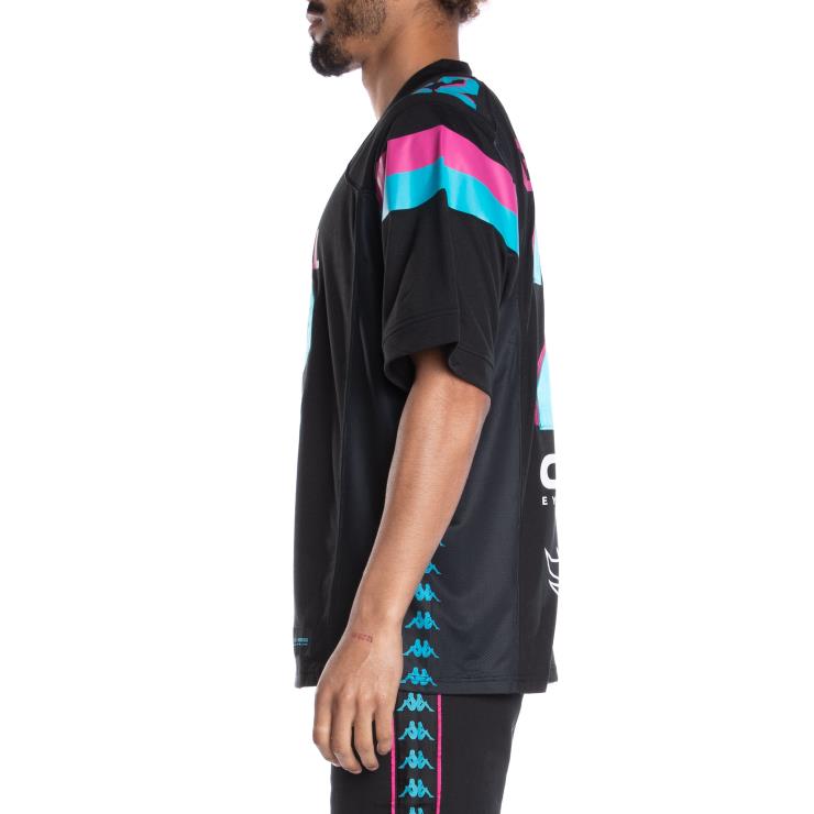 Kappa menn 222 banda gumball glend fotballdrakter svart VBD6F194