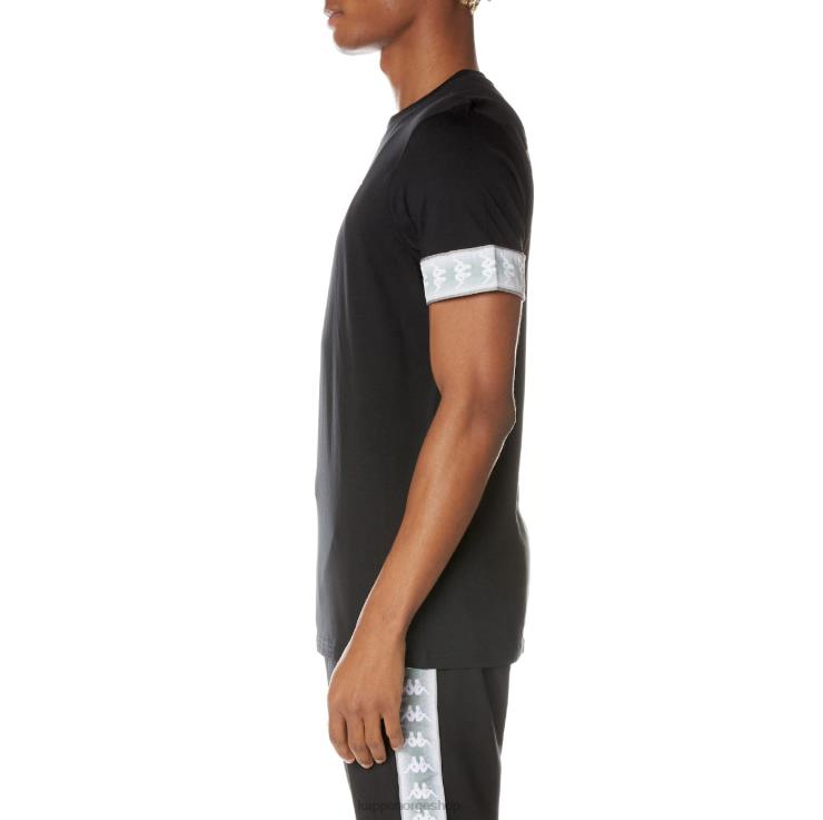 Kappa menn 222 banda torby t-skjorte kulsvart VBD6F131