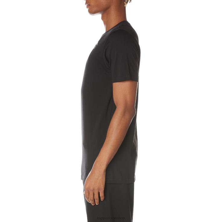 Kappa menn autentisk ables t-skjorte svart jetfly VBD6F129