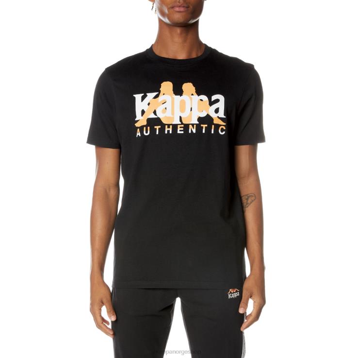 Kappa menn autentisk avantgarde t-skjorte kulsvart VBD6F162
