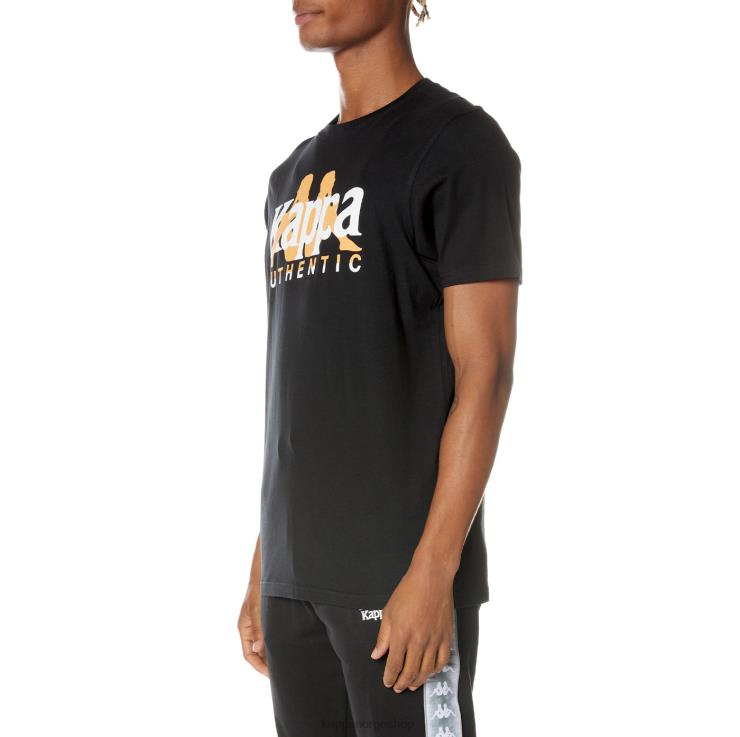 Kappa menn autentisk avantgarde t-skjorte kulsvart VBD6F162