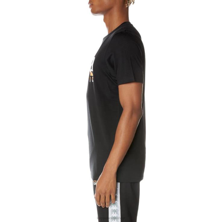 Kappa menn autentisk avantgarde t-skjorte kulsvart VBD6F162