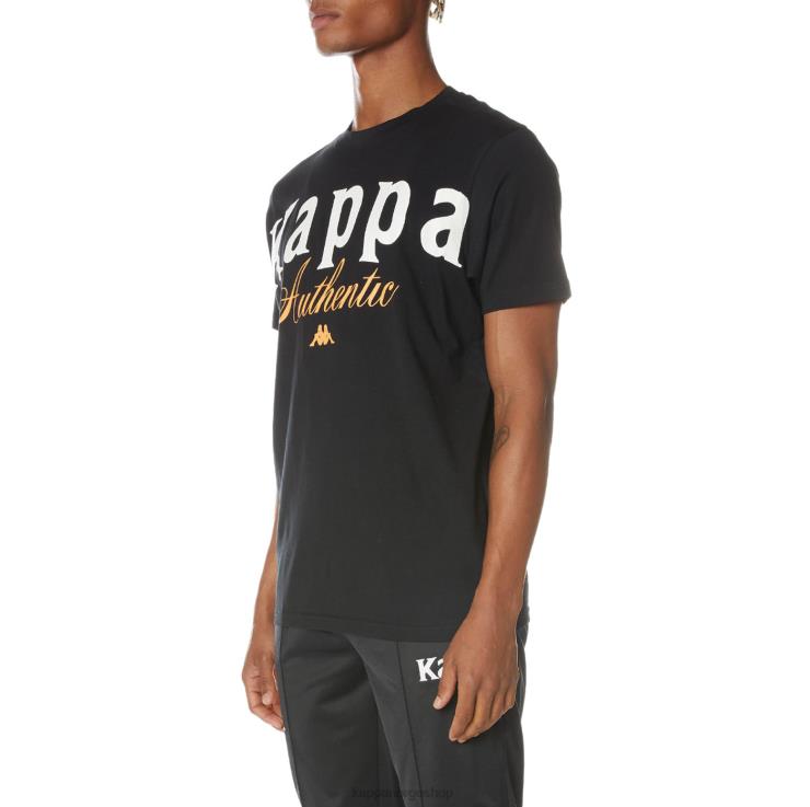 Kappa menn autentisk cheeks t-skjorte kulsvart VBD6F159