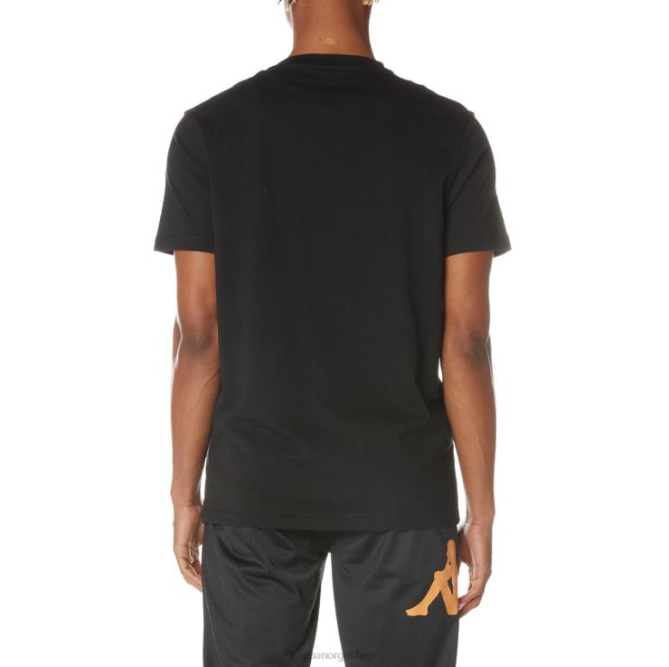 Kappa menn autentisk cheeks t-skjorte kulsvart VBD6F159