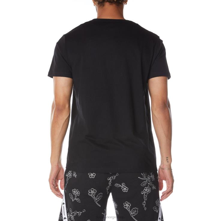 Kappa menn autentisk jpn vitriol t-skjorte svart røyk VBD6F172