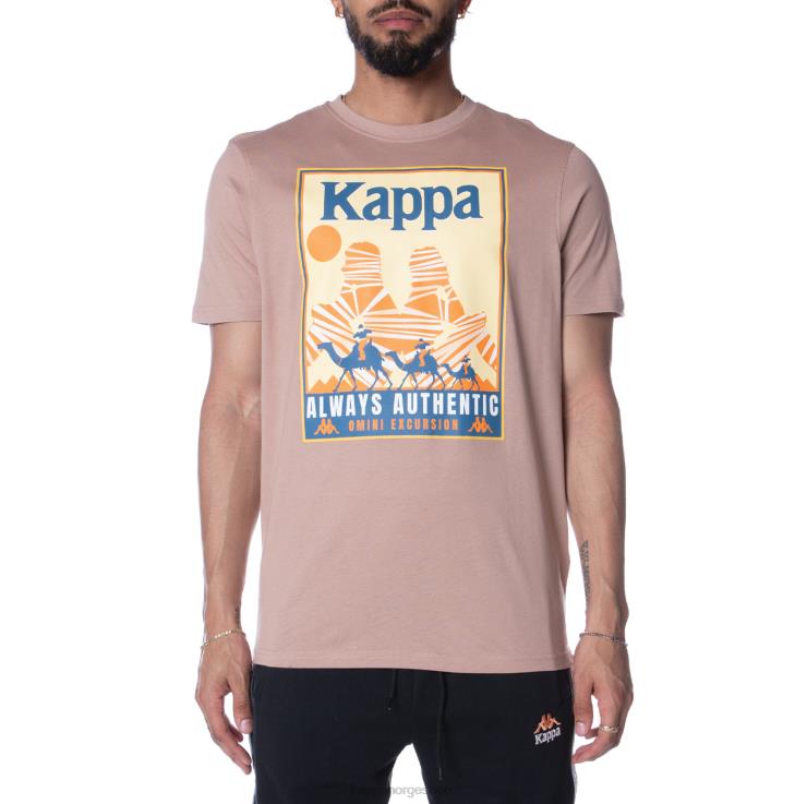 Kappa menn autentisk osiris t-skjorte beige VBD6F167