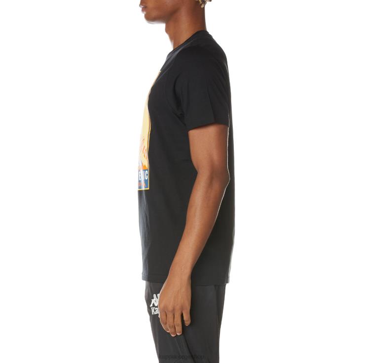 Kappa menn autentisk osiris t-skjorte kulsvart VBD6F163