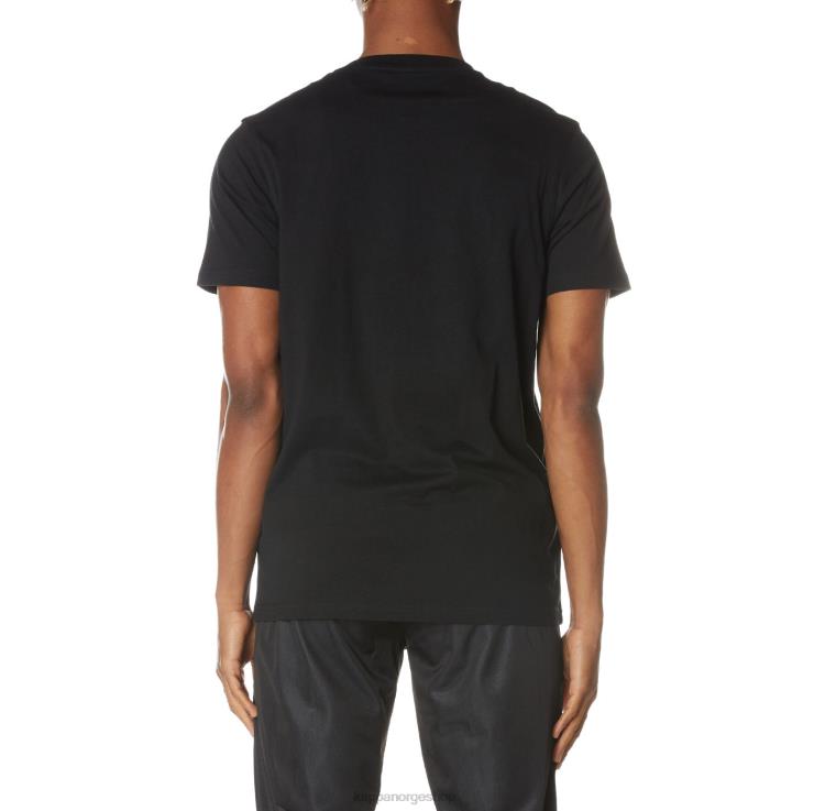 Kappa menn autentisk osiris t-skjorte kulsvart VBD6F163