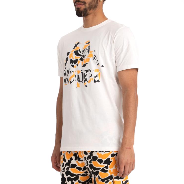 Kappa menn autentisk phullo t-skjorte hvit svart røyk VBD6F177