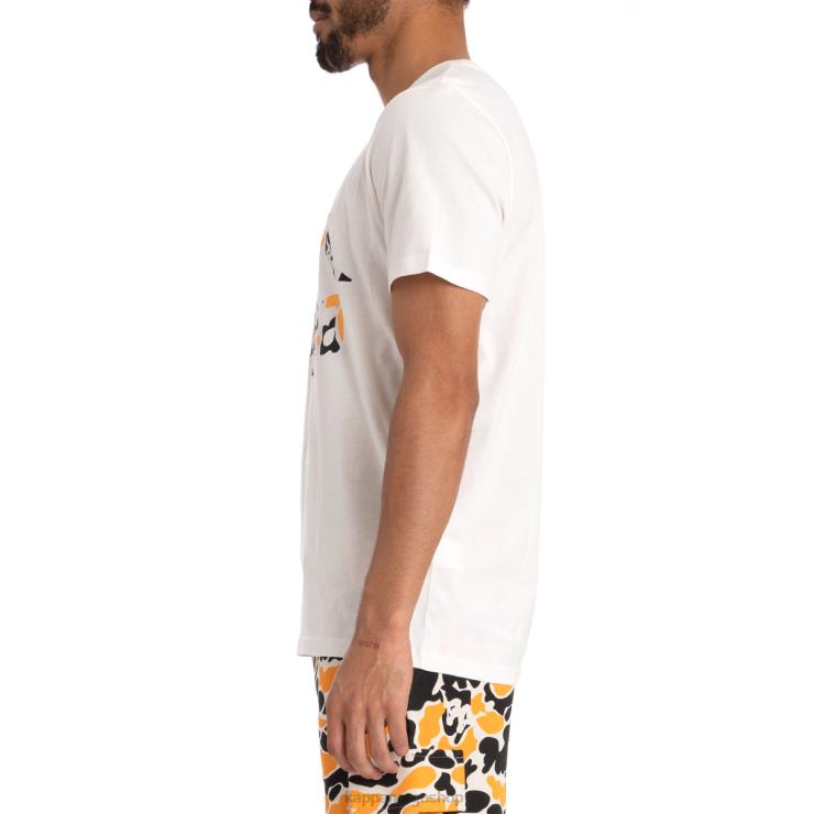 Kappa menn autentisk phullo t-skjorte hvit svart røyk VBD6F177