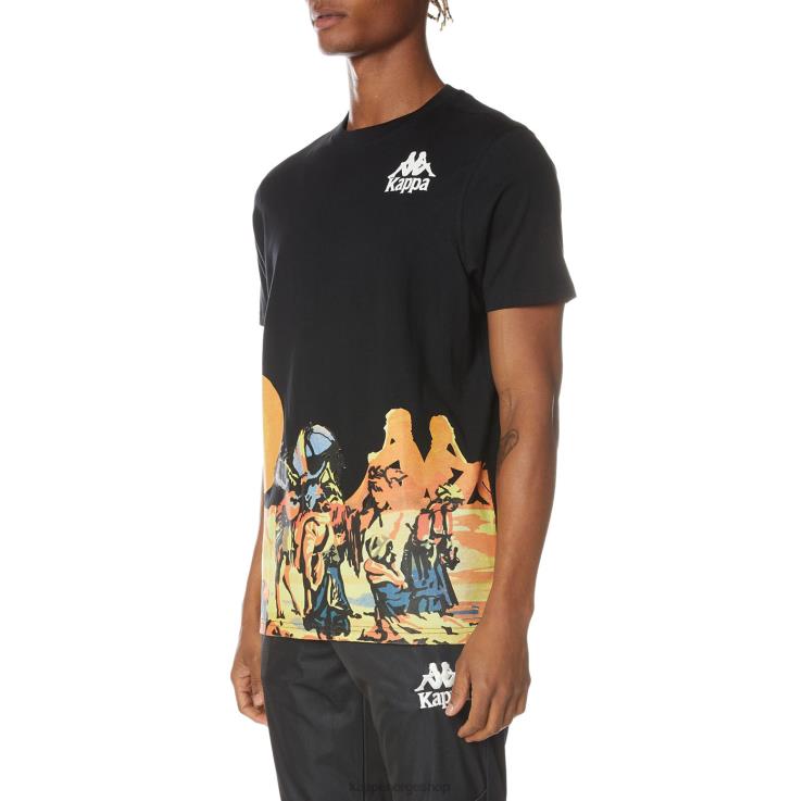 Kappa menn autentisk ranch-t-skjorte kulsvart VBD6F166