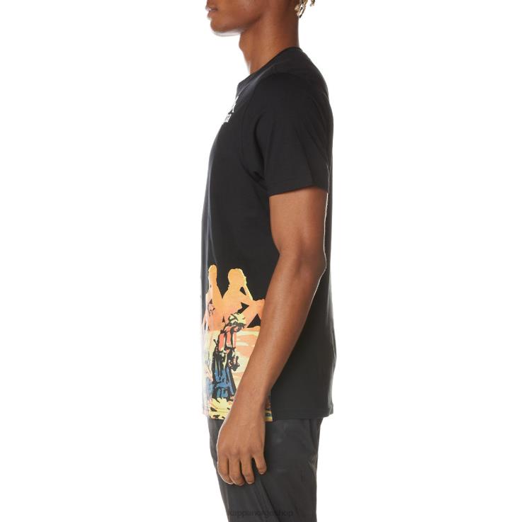 Kappa menn autentisk ranch-t-skjorte kulsvart VBD6F166