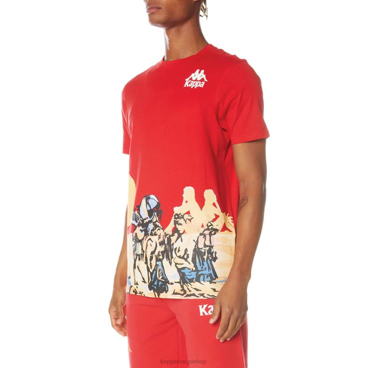Kappa menn autentisk ranch-t-skjorte rød VBD6F143