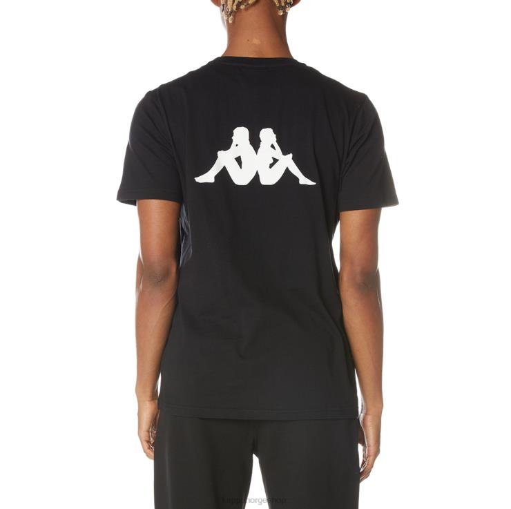 Kappa menn autentisk runis t-skjorte svart jetfly VBD6F132