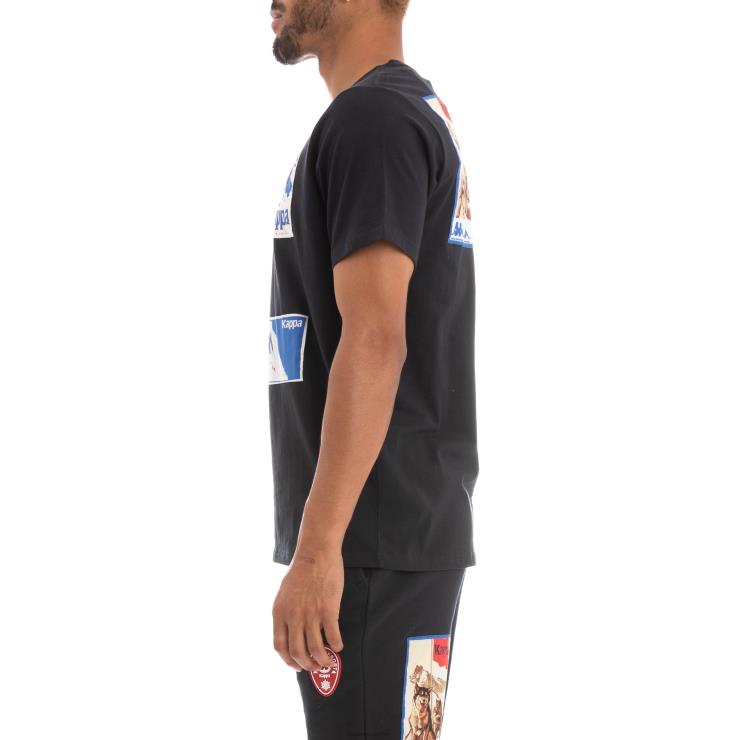 Kappa menn autentisk spacer t-skjorte svart VBD6F179