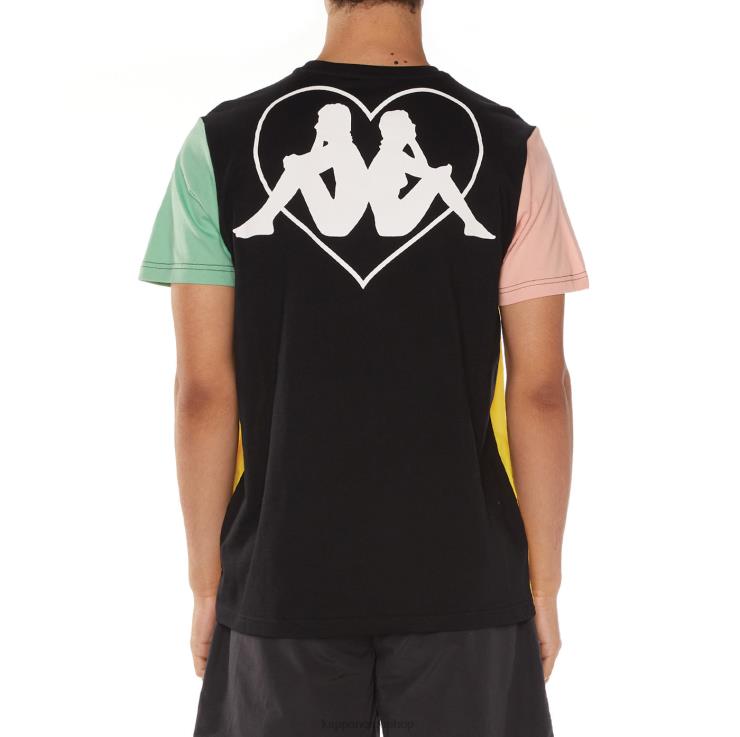 Kappa menn autentisk zabrze t-skjorte svart jetfly VBD6F103