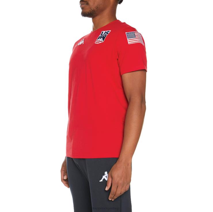 Kappa menn estessi us t-skjorte rød VBD6F202